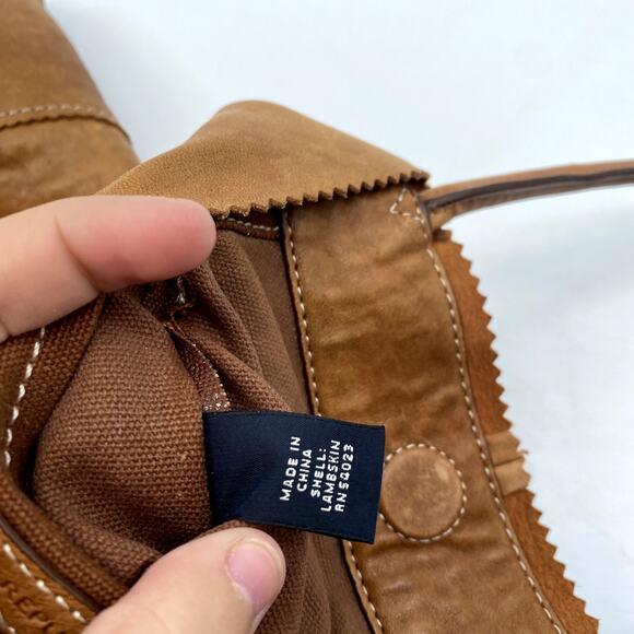 Banana Republic Cognac Leather Slouch Tote Bag - Picture 9 of 9